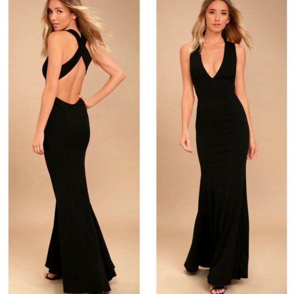 Lulus Dresses & Skirts - Lulus Heaven And Earth Black Maxi Dress